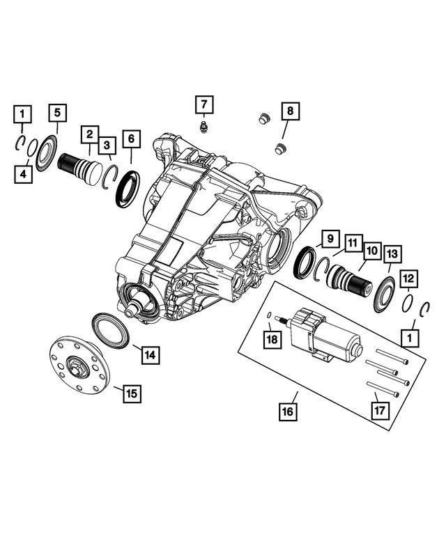 Genuine Mopar Drive Pinion Seal 68546920AA