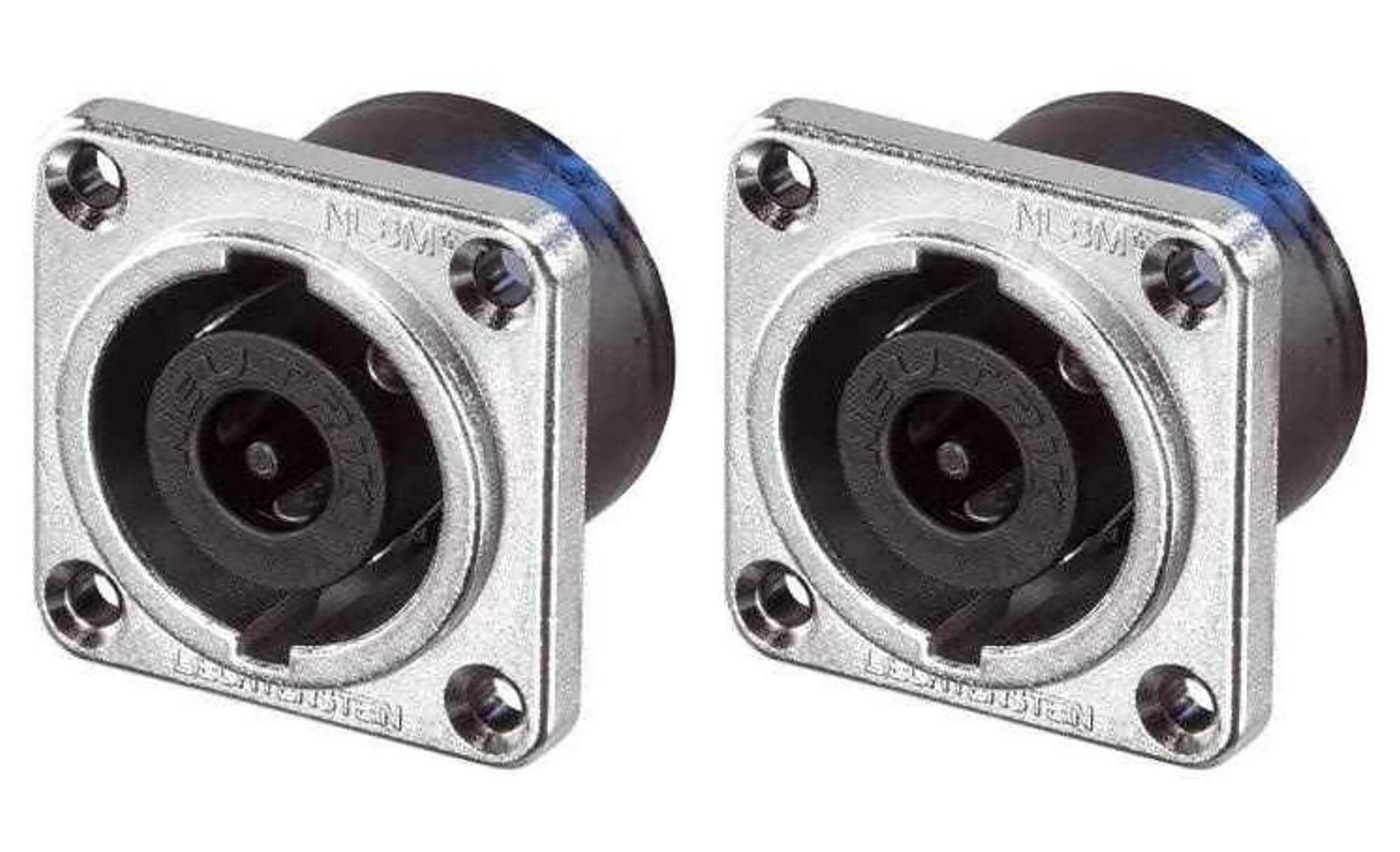 2 NEUTRIK NL8MPRXX SPEAKON 8-POLE Panel Mount Speaker Connector - Nickel