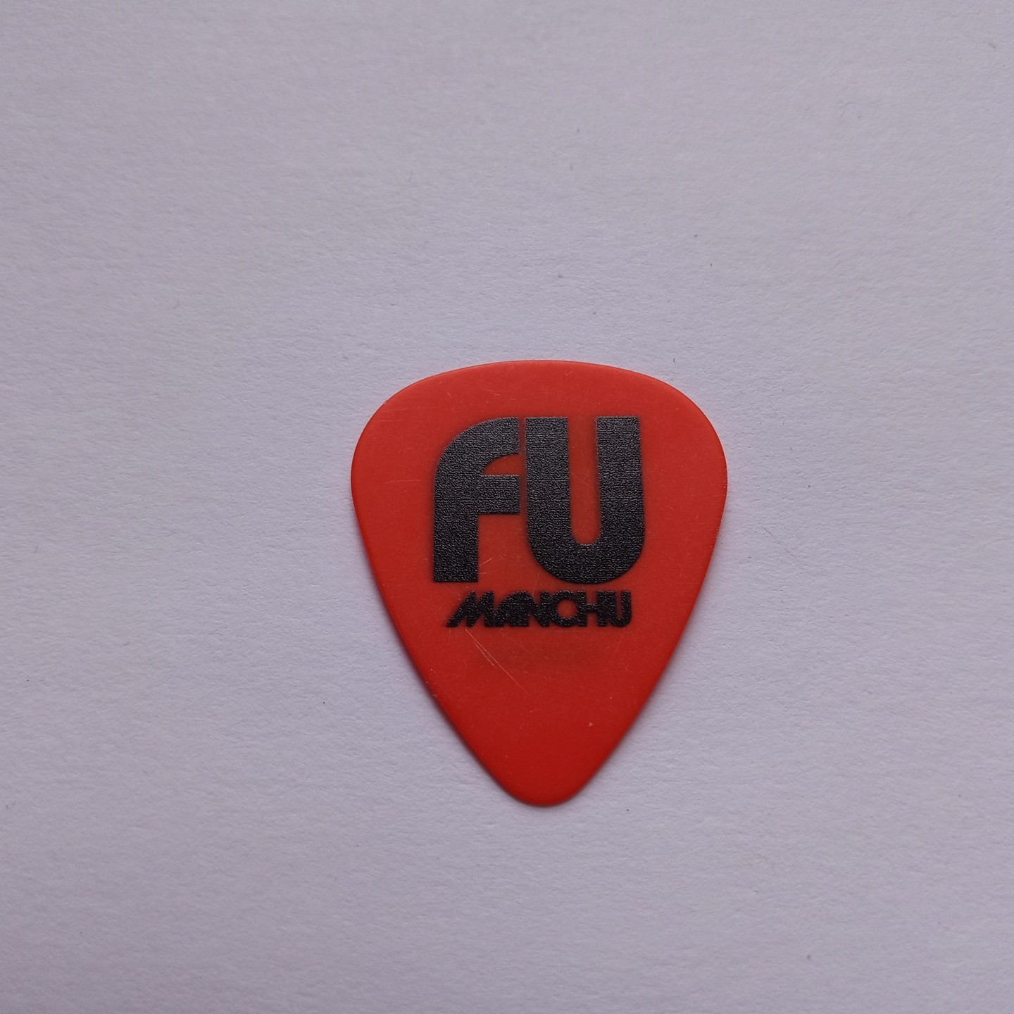 FU MANCHU Logo & Scott Hill Signature 2025 Concert Tour Stage Used GUITAR PICK