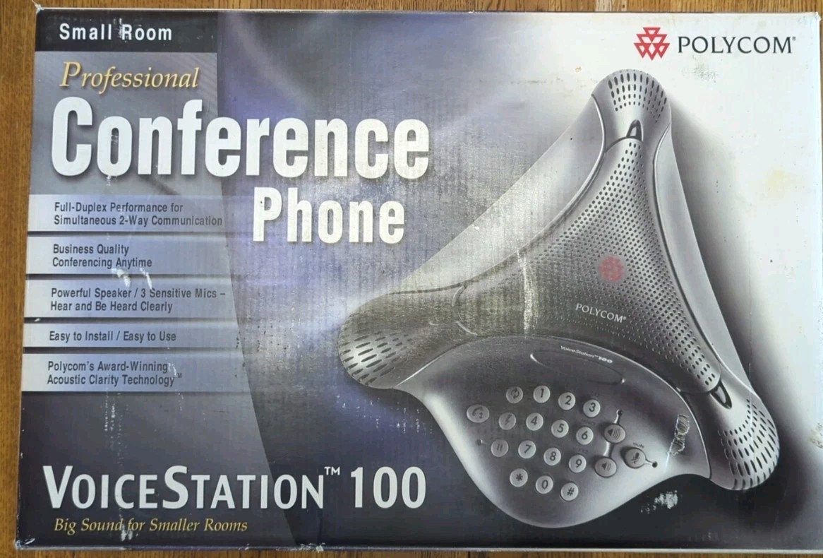 Polycom VoiceStation 100 Professional Conference Phone System - New In Box