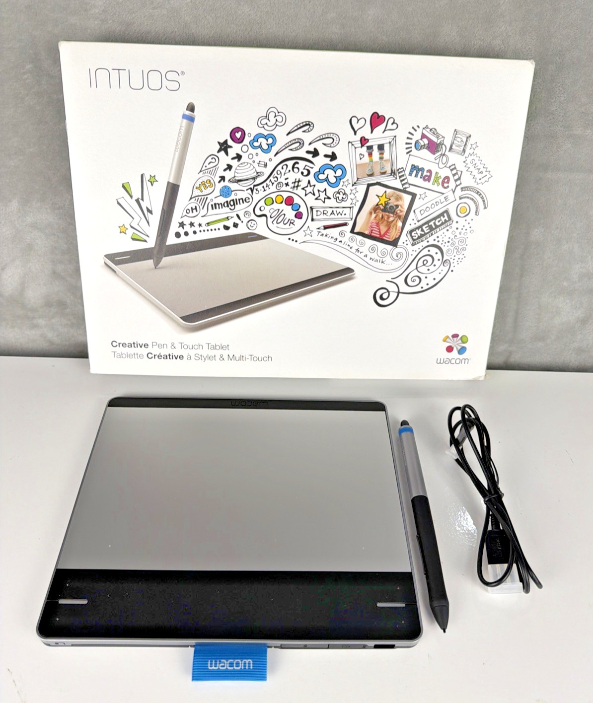Wacom Intuos Creative Pen & Touch Tablet CTH-480 SMALL Homeschool Drawing Design
