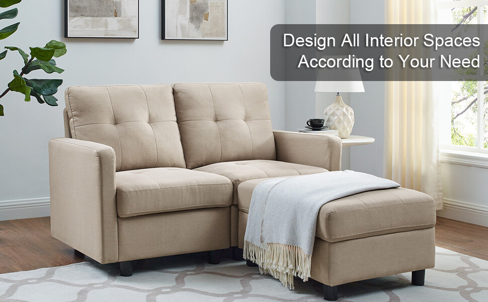 Modular Sectional Sofa Set DLY Couch Modern Fabric Upholstered Sofa Living Room