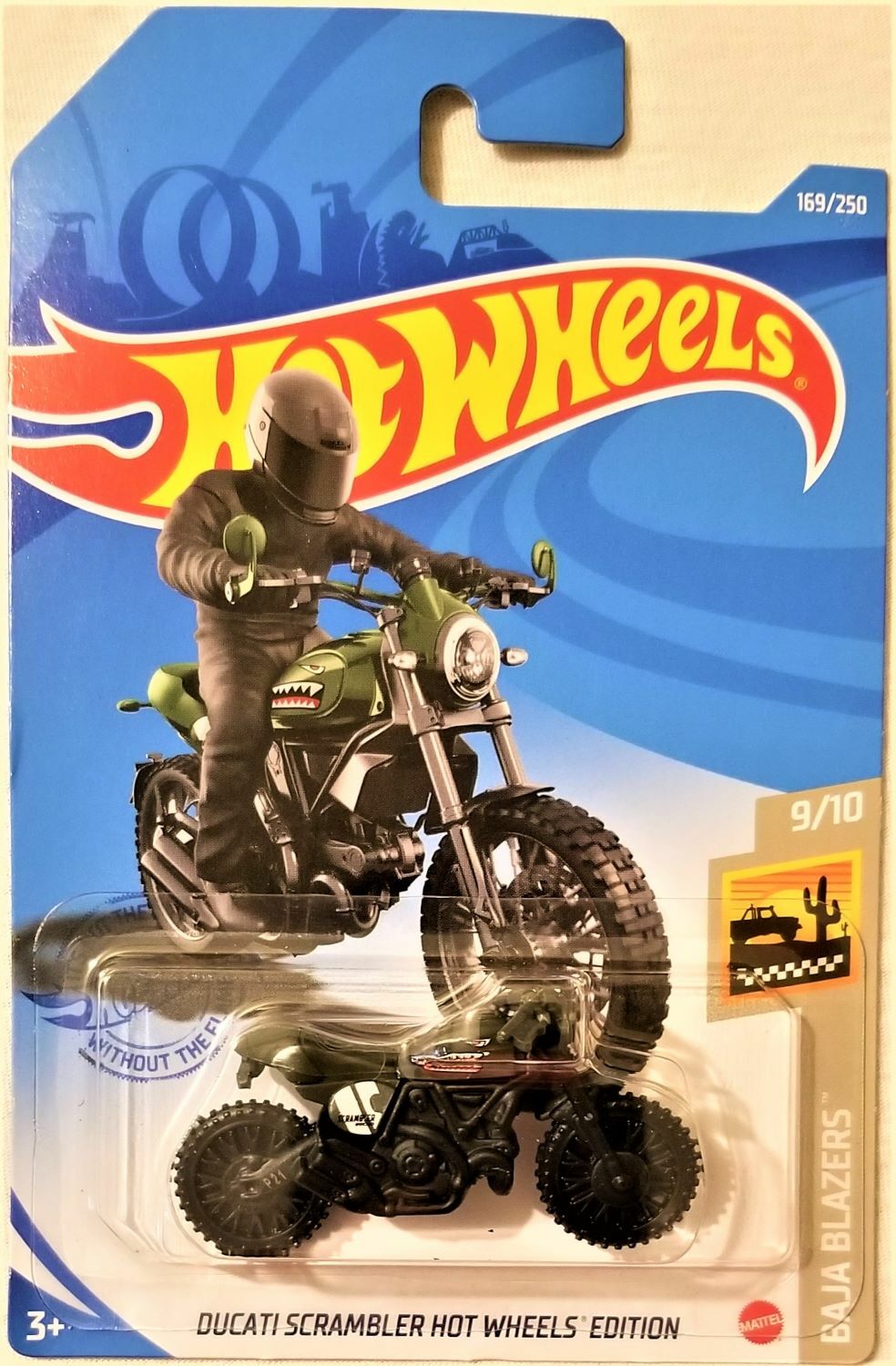 Hot Wheels - 2021 Baja Blazers 9/10 Ducati Scrambler 169/250 (BBGTB60)