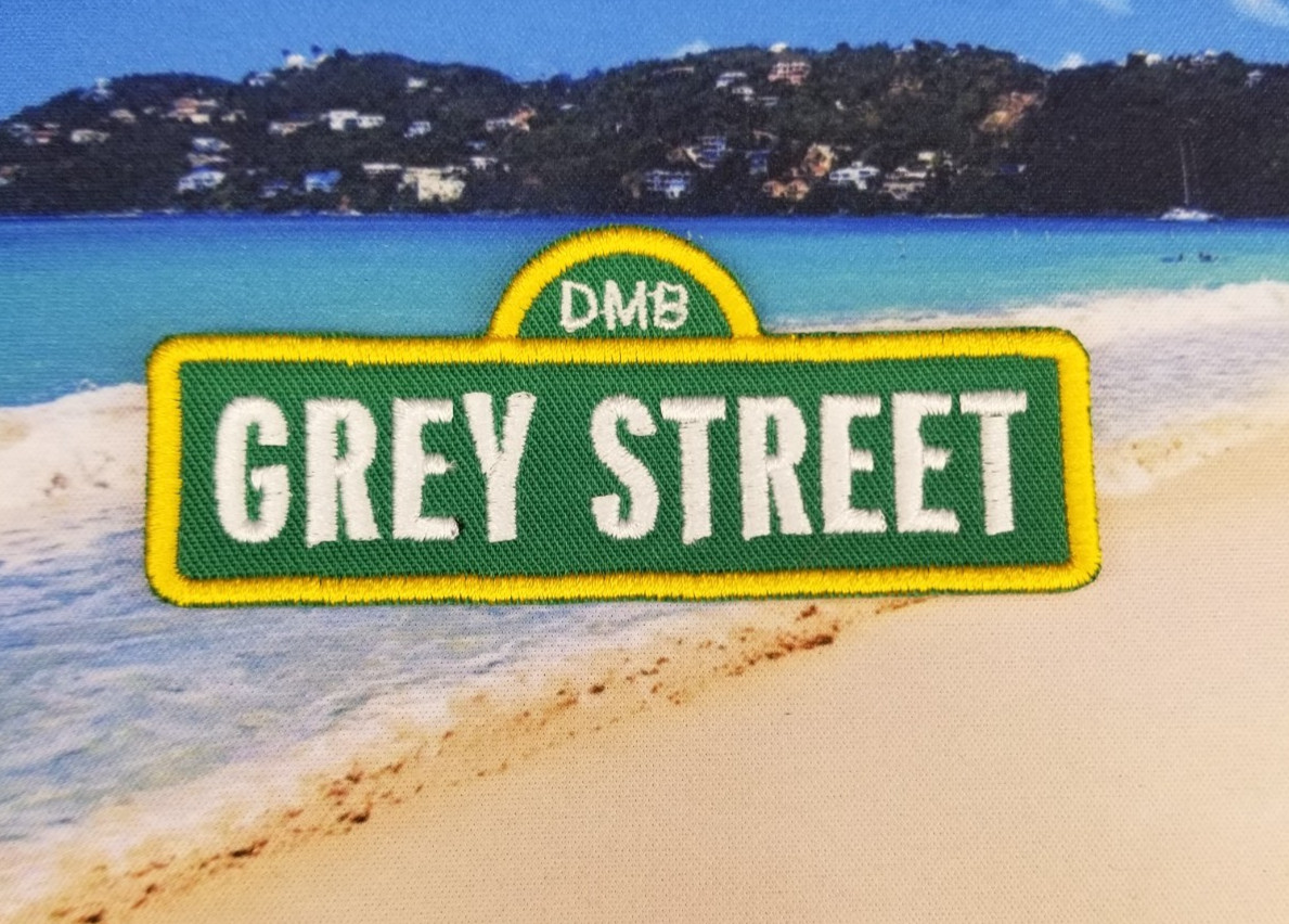 EMBROIDERED DAVE MATTHEWS BAND GREY STREET PATCH (Please Read Ad)