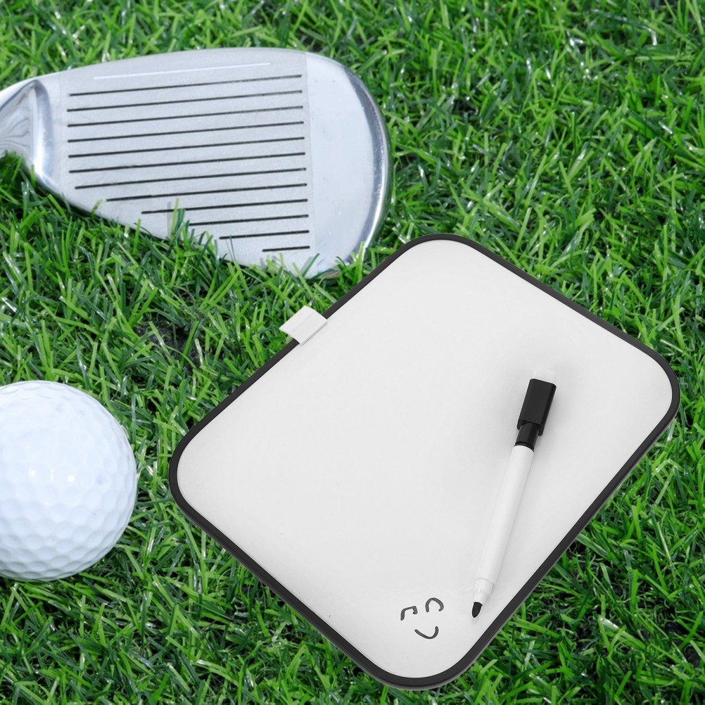 Durable Reusable Golf Dry Erase Scoreboard White Plastic Writing Board