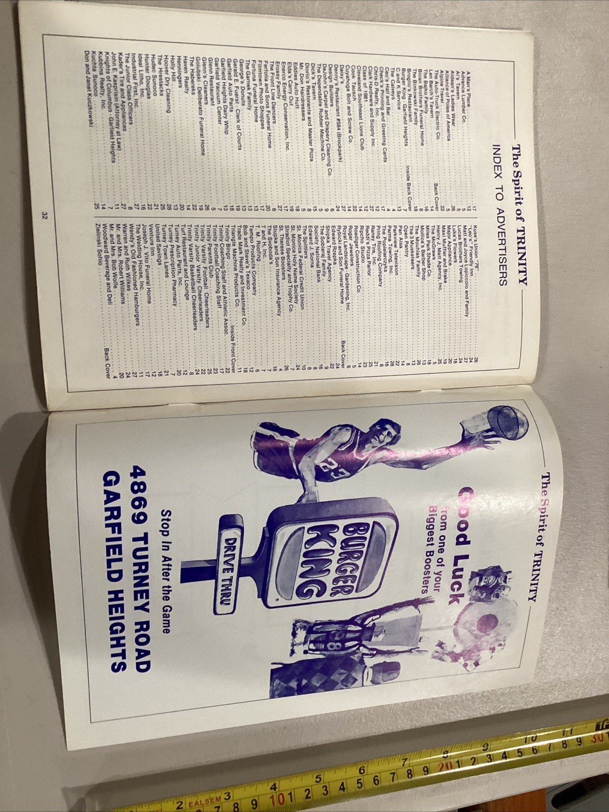 1979 Trinity v Cleveland Central Catholic High School Football Program