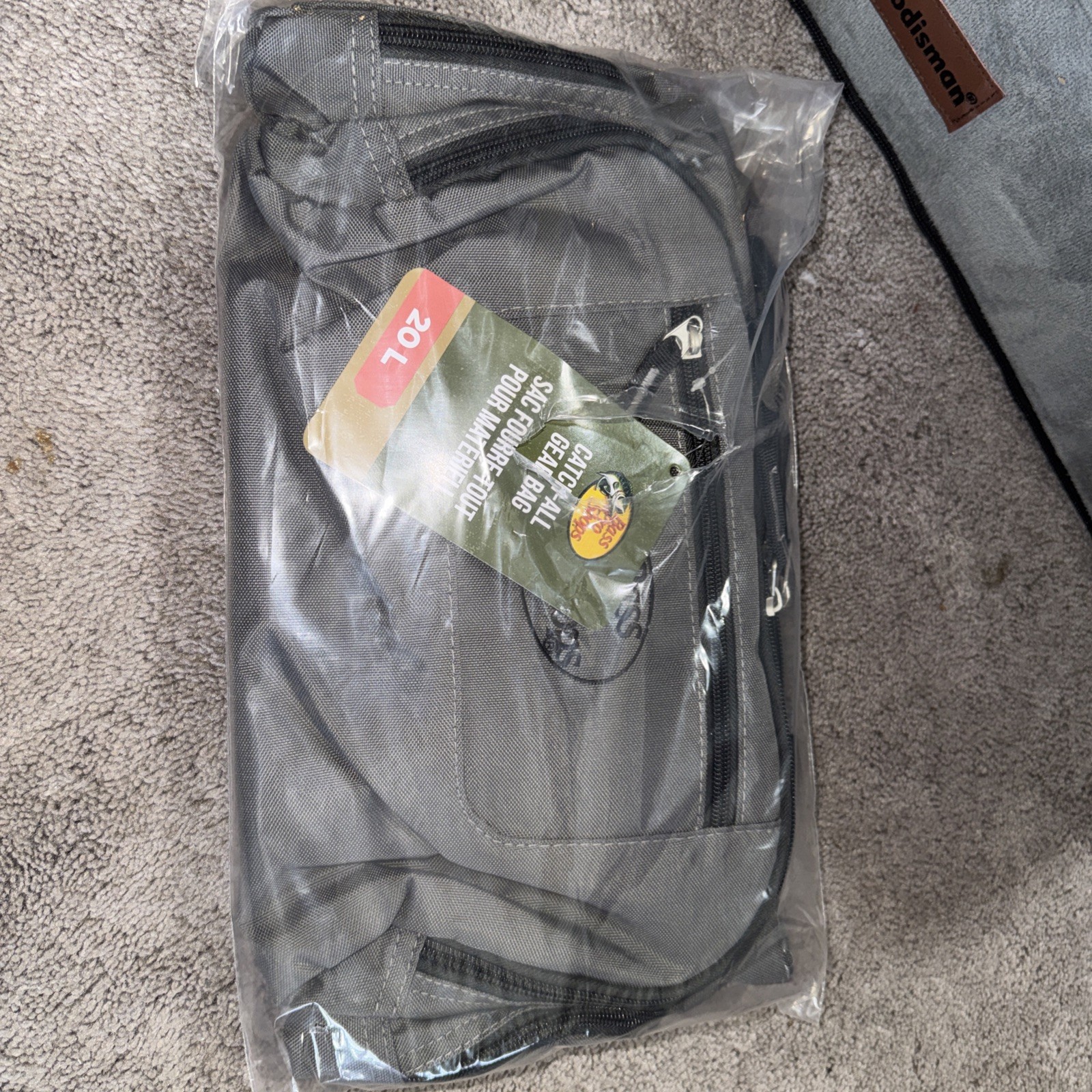 GRAY - Brand New Bass Pro Shops Catch-All Gear Bag 16" L x 10" W x 8" H