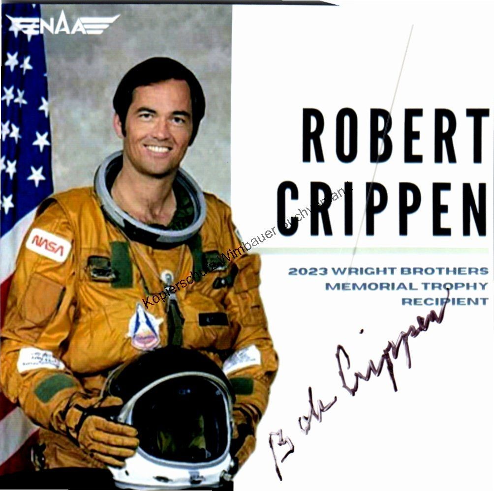 Original Autograph Bob Crippen NASA Astronaut // Autograph Autograph Sig 375605