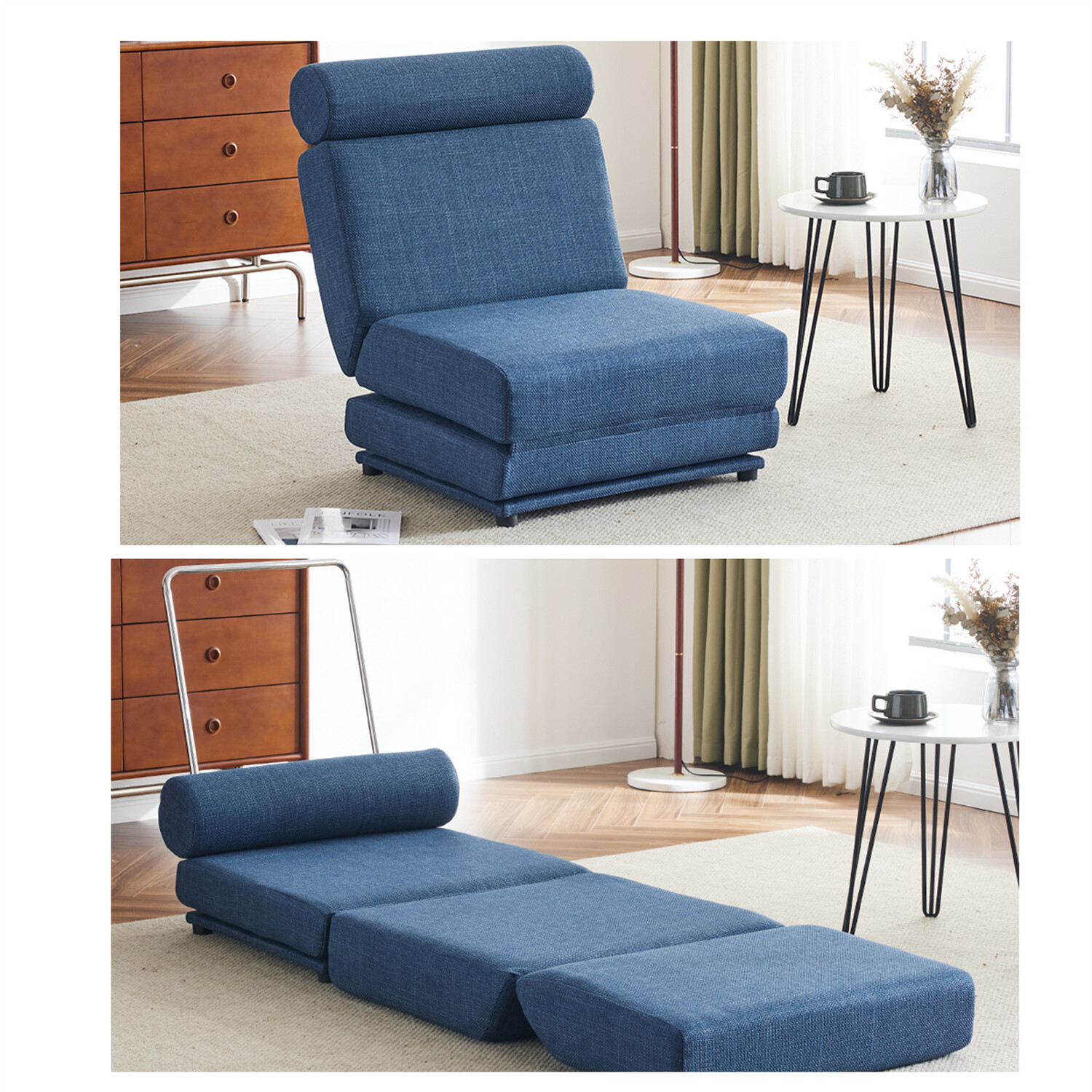 Convertible Sleeper Sofa Bed Floor Couch Single Sofa Chairs Folding Sofa Bed US