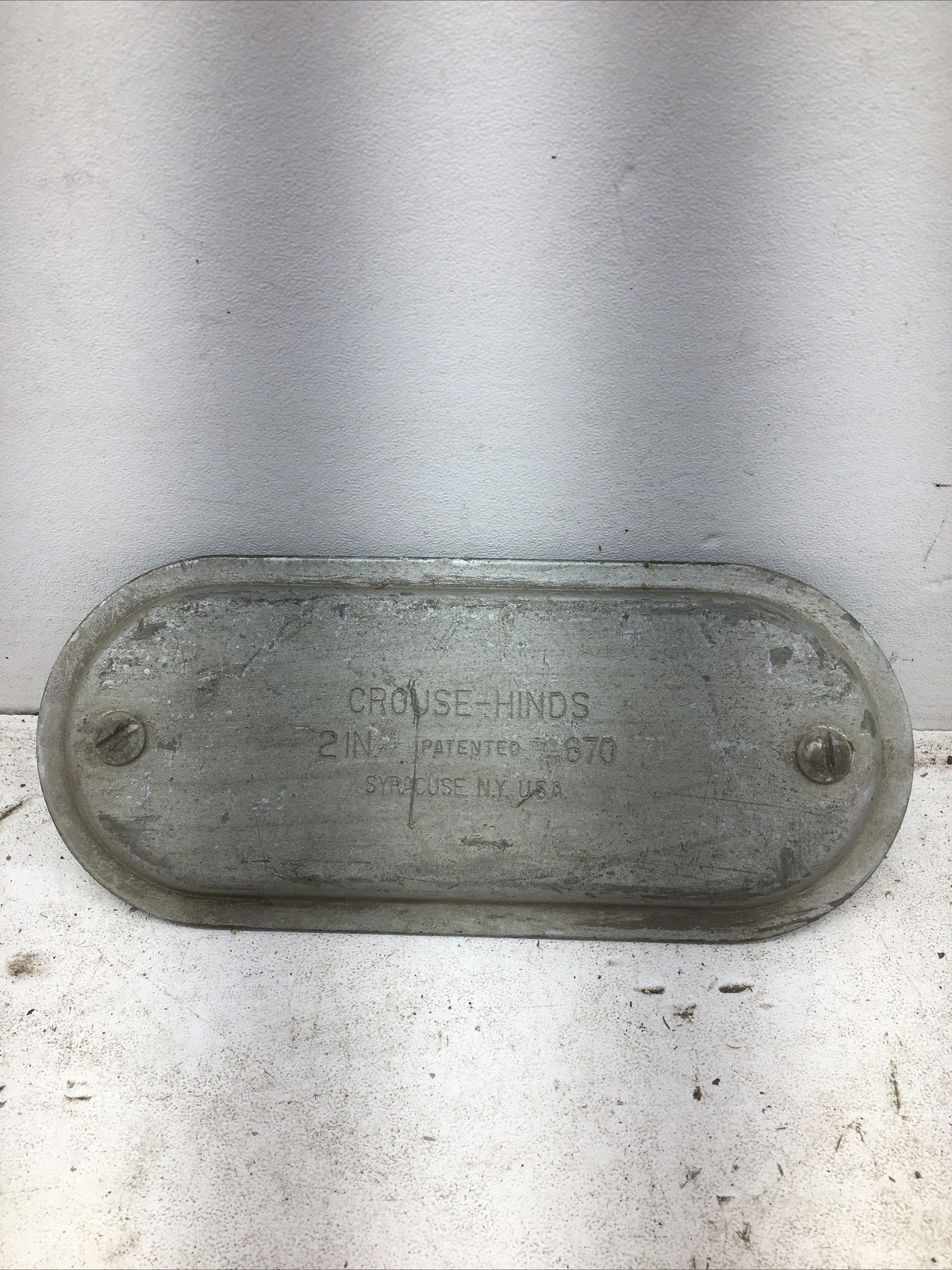 Crouse-Hinds Conduit Body Cover 670 2” (New Old Stock)