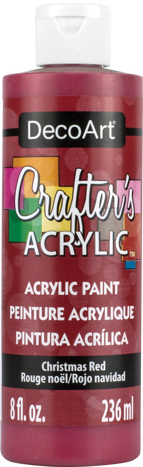 DecoArt Crafter's Acrylic All-Purpose Paint 8oz-Christmas Red