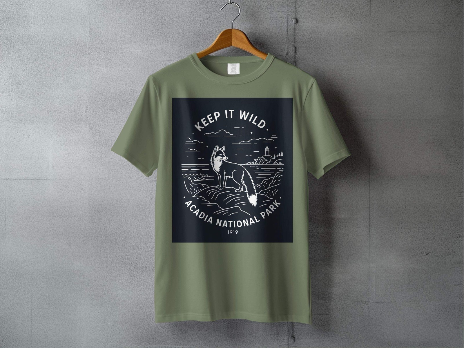 "Keep It Wild" Acadia National Park Fox Shirt