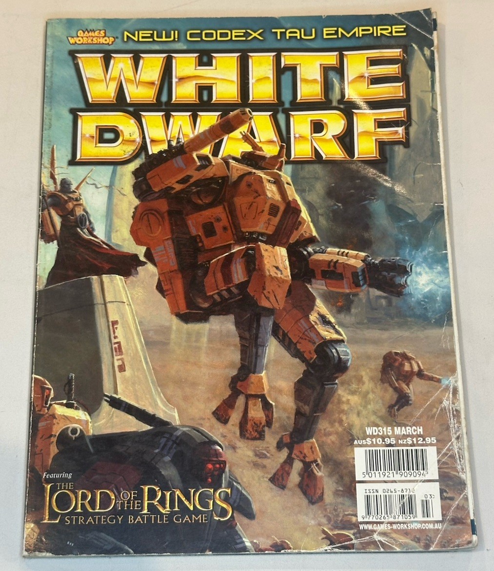 White Dwarf  #315 March Warhammer 40k Games Workshop New Tau Empire Codex GW