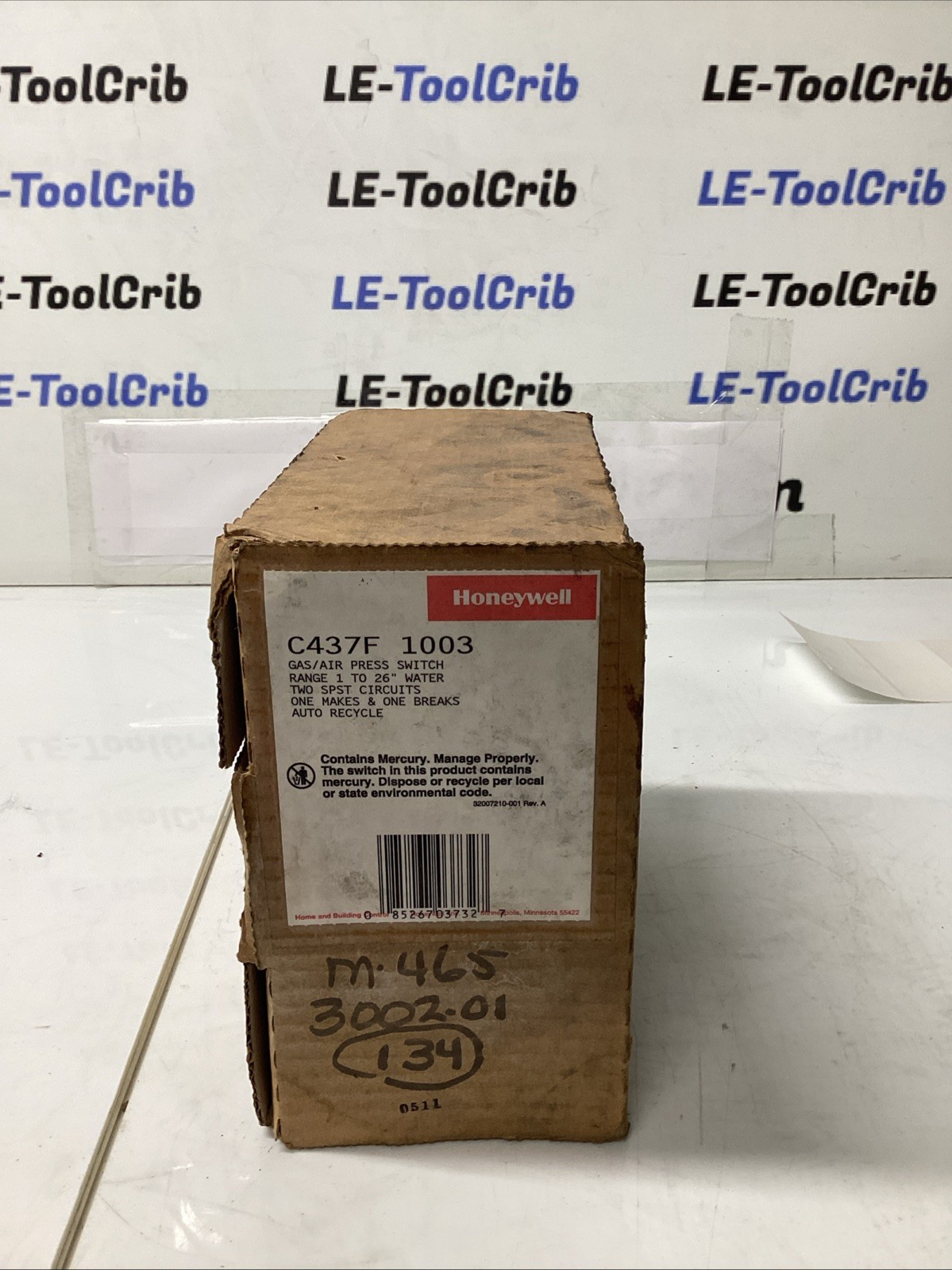 Honeywell Gas/Air Pressure Switch C437F1003 T-908