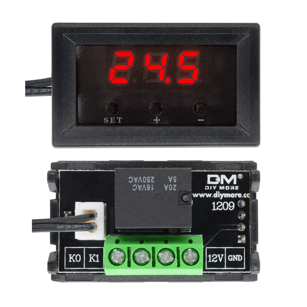 Digital 12V W1209 Thermostat Temperature Controller Switch Sensor 50-110°C +Case