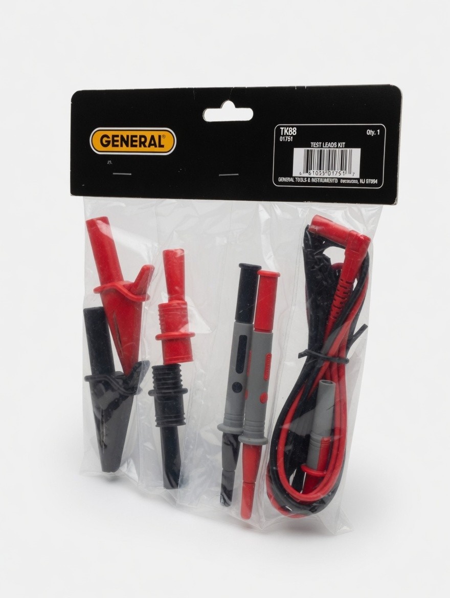General TK88 Test Leads Kit Multimeter Probes Leads - New in Package