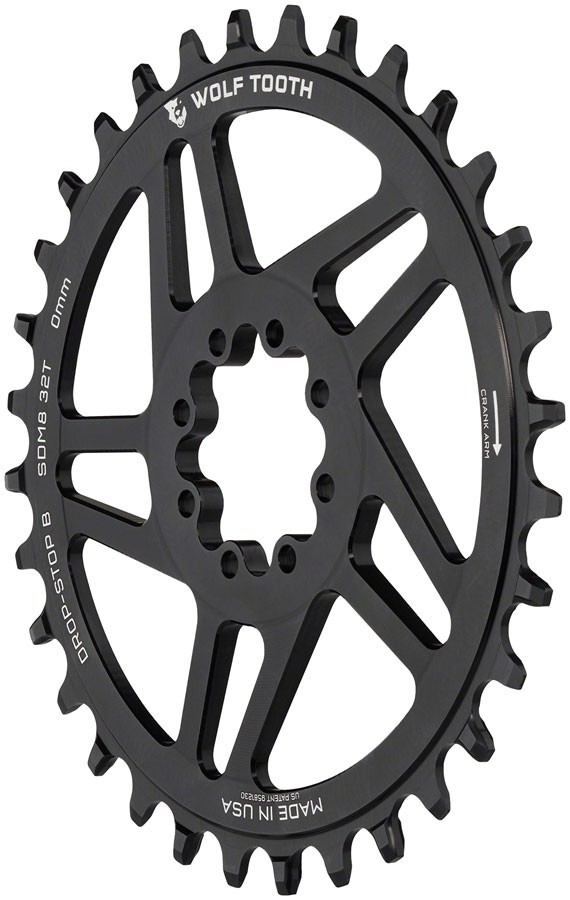 Wolf Tooth Direct Mount Chainring - 32t, SRAM Direct Mount, Drop-Stop B, For