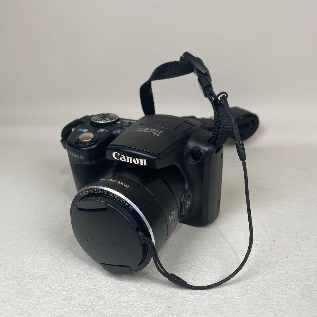 Canon SX500is Digital Camera Compact Tested with Battery LCD Burn