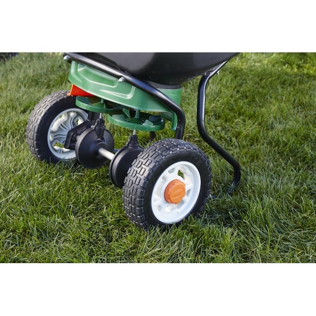 Scotts Elite Spreader Broadcast Spreader 80-lb Capacity Compatible with Ice Melt