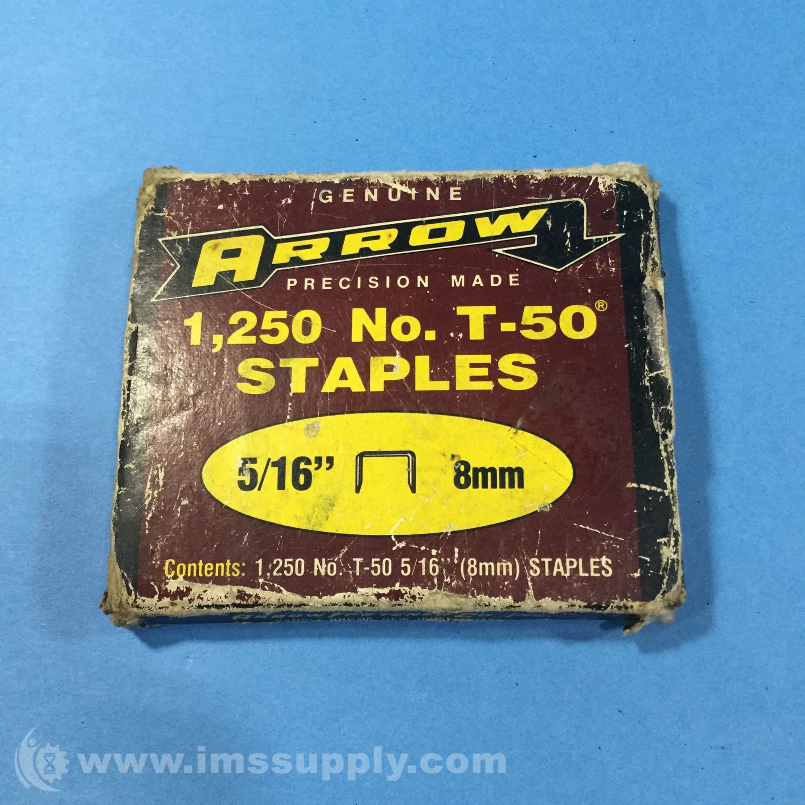Arrow T-50 5/16" 8mm Stainless-Steel Staples 8088