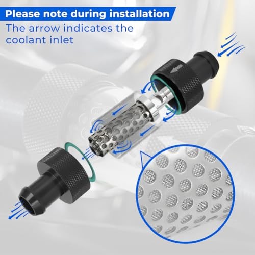 3/4" Universal Filter Inline Heater Core Coolant Filter