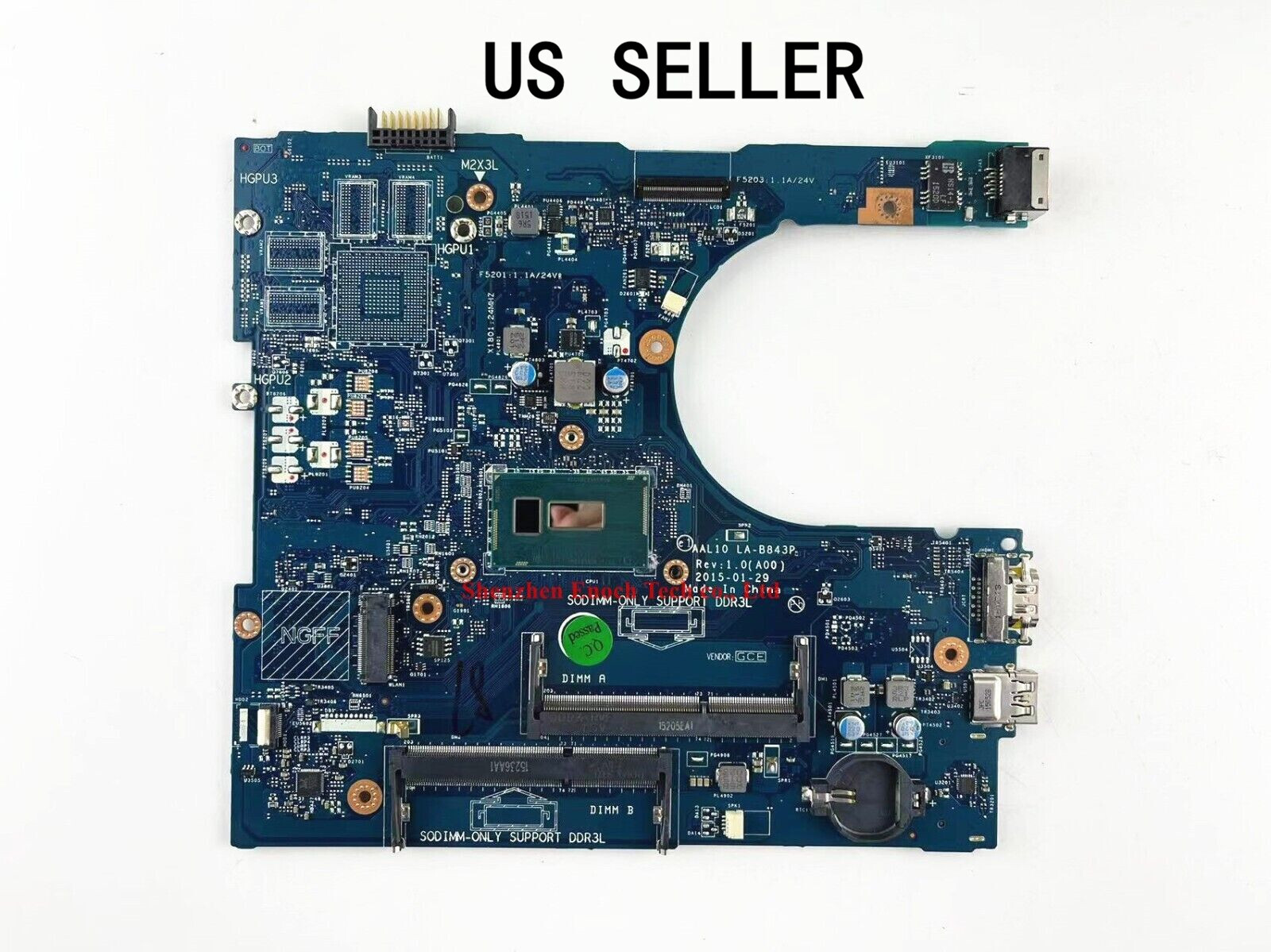 CN-0RC3PN AAL10 LA-B843P Dell Inspiron 5458 5558 5758 i7-5500U motherboard US
