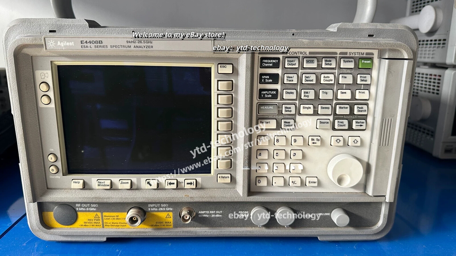 HP Agilent E4408BESA-L9 kHz to 26.5GHz Spectrum Analyzer withOption A4H B72
