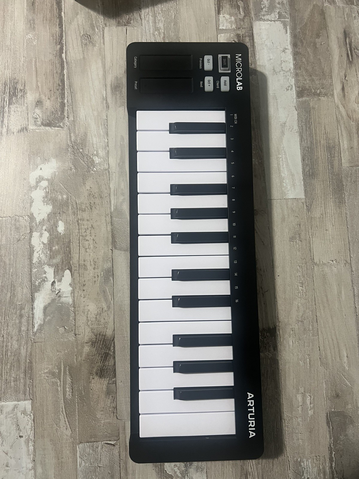Arturia MicroLab Mk3 Universal MIDI Controller for Music Production - Black