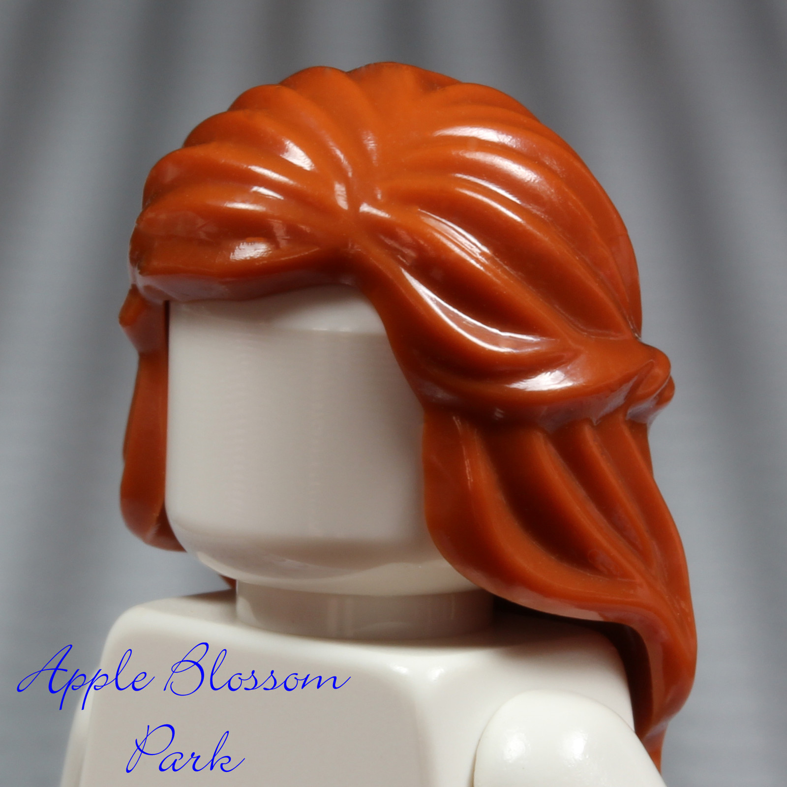 NEW Lego Female/Girl Minifig DARK ORANGE HAIR Long Princess Braided Head Gear