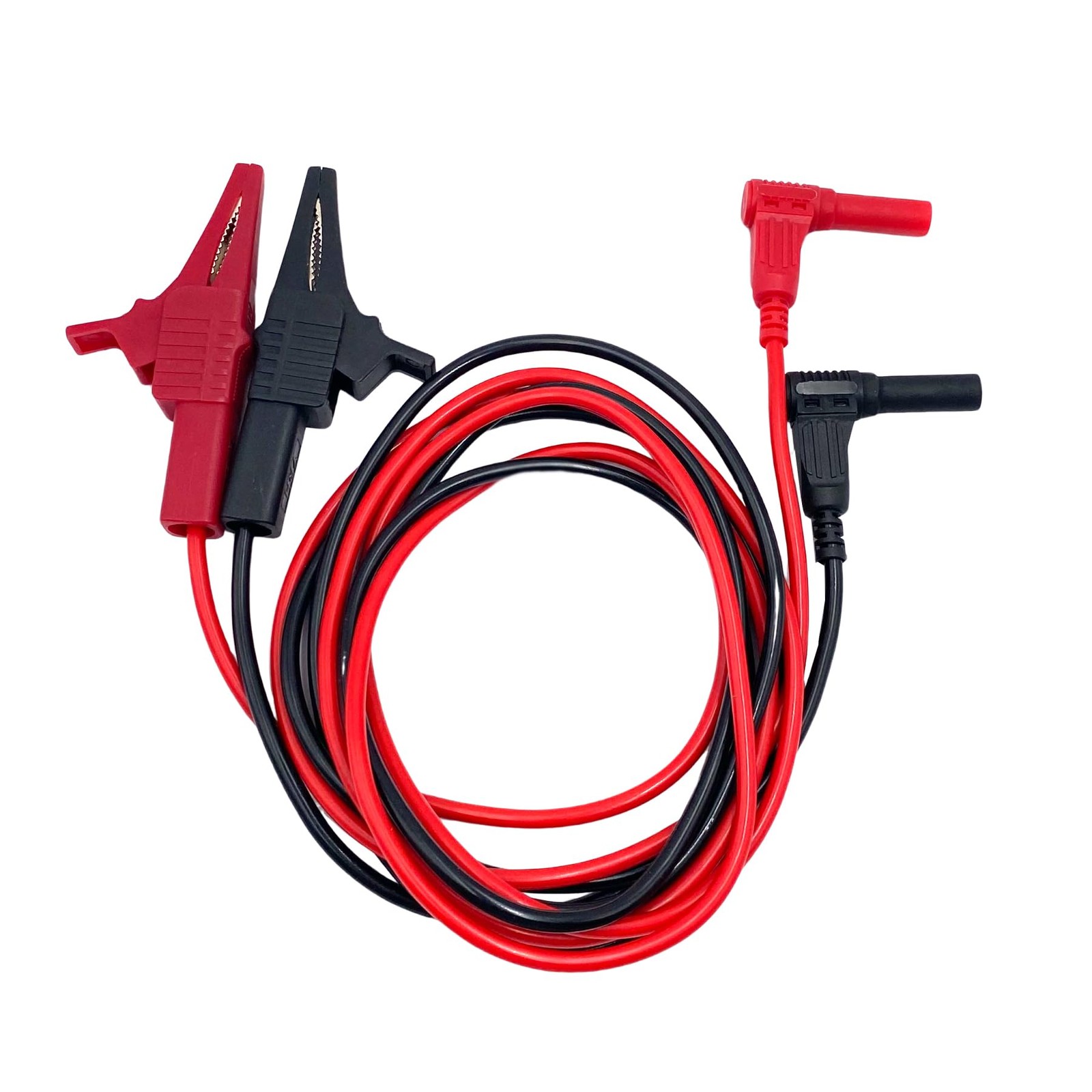 4.92 Feet Heavy Duty Insulated Alligator Clamp to Banana Clip Plug Replacemen...