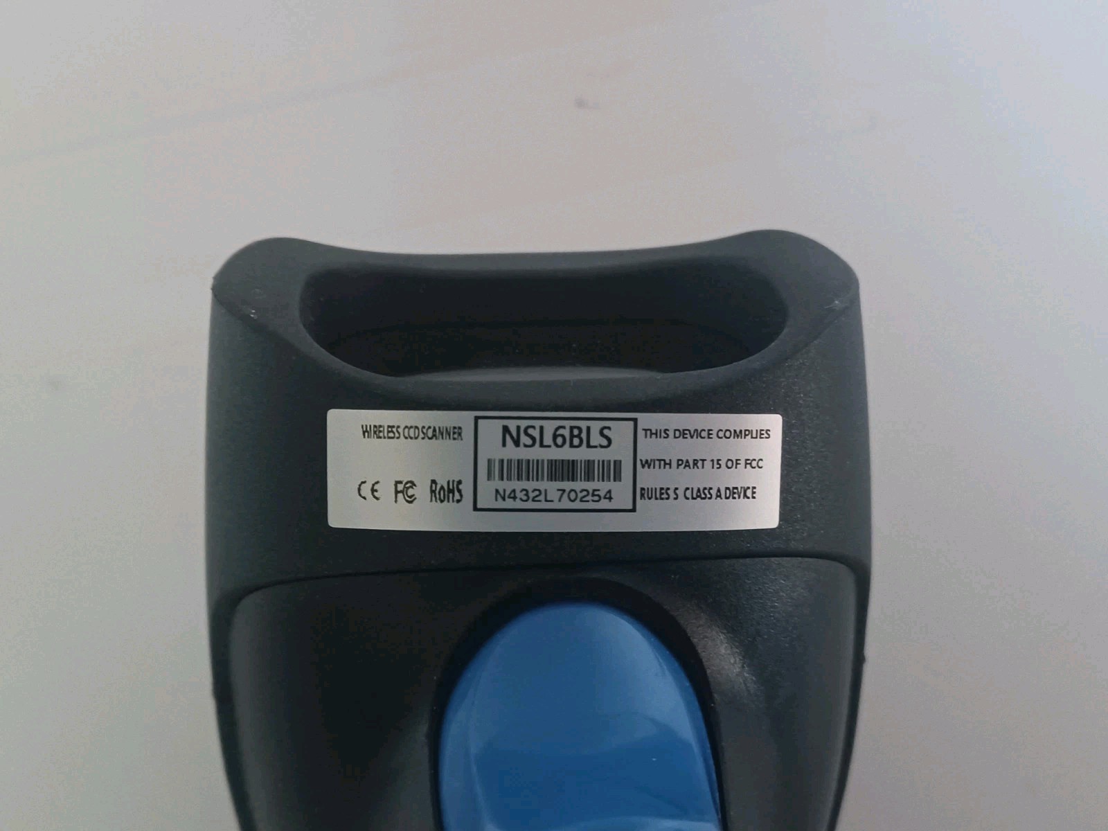 NetumScan NSL8BLS Black Bluetooth Connection 2D Barcode Scanner Replacement Only