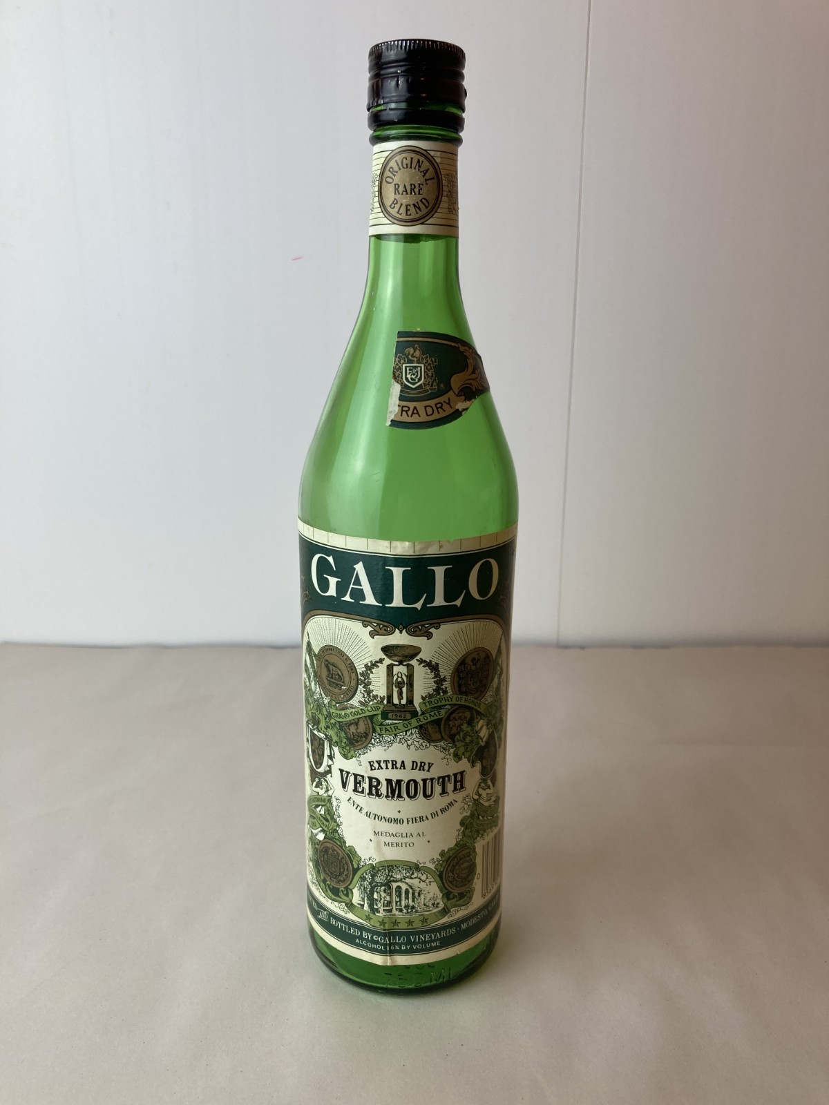 Gallo Extra Dry Vermouth Original Rare Blend Bottle Empty
