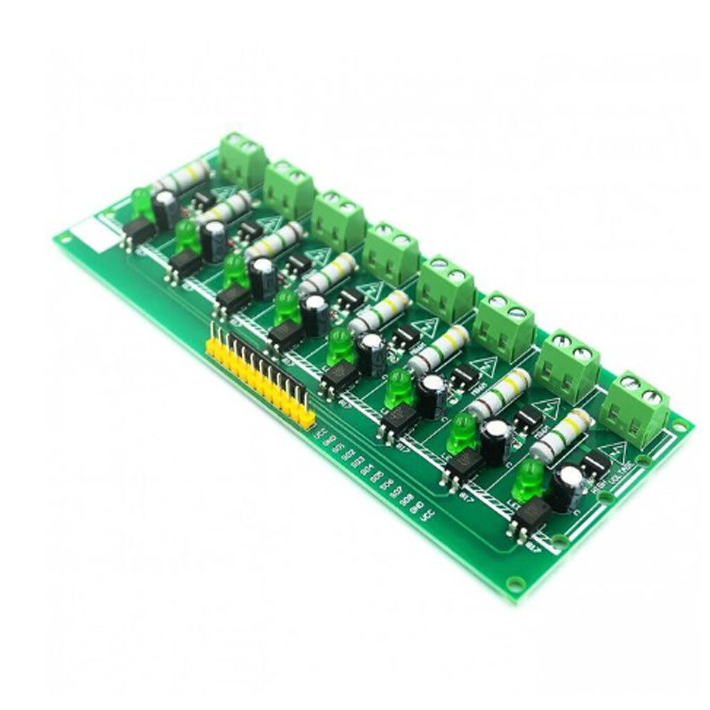 Optocoupler Isolation Voltage Test Board 8 Channel AC 220V MCU TTL for PLC