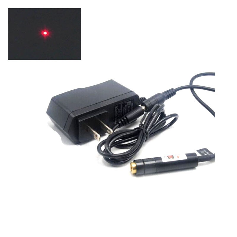 Sewing/Positioning  Dot 12x55mm 650nm 5mW Red Ray LaserModule  w/ 5V Adapter