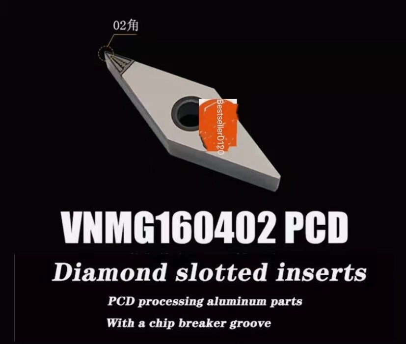 Chip breaker PCD polycrystalline diamond VNMG160402 04 08 VNMG 331 2 3 PCD 2PCS
