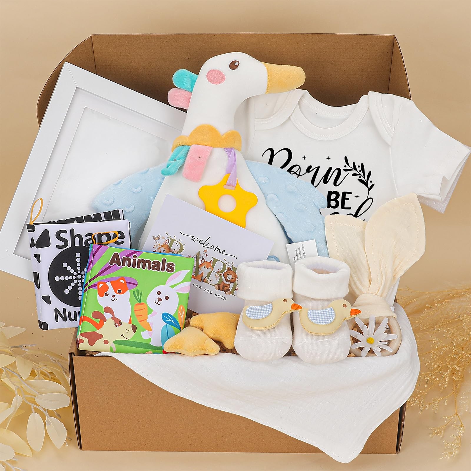 New Baby Boy Gifts Basket – Baby Shower Gift Set with Baby Essentials | New B...