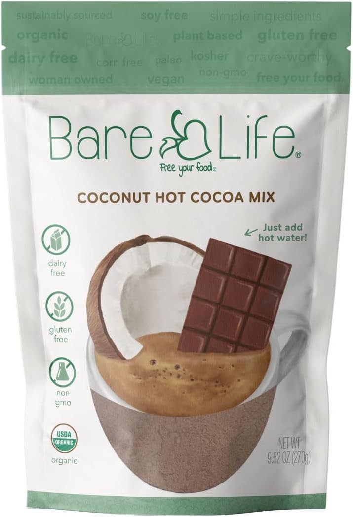 : Dairy Coconut Hot Cocoa Mix Pouch | Gluten Free, Vegan,