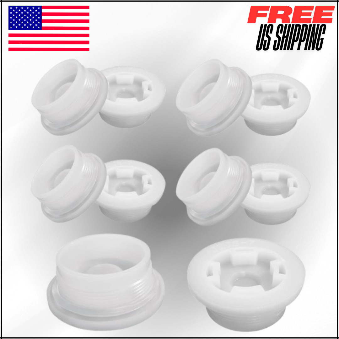 Plastic  Bung Caps 2" Fine Thread Barrel Lid Hole 10 PC WGasket for 55 Gal Drum