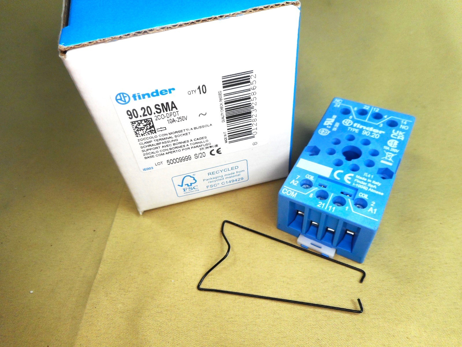 Finder Relay 90.20.SMA socket (NIB)