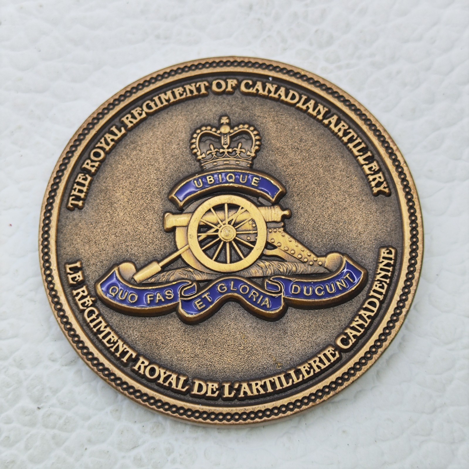 Royal Regiment Canadian Artillery RCA Regimental Fund Challenge Coin