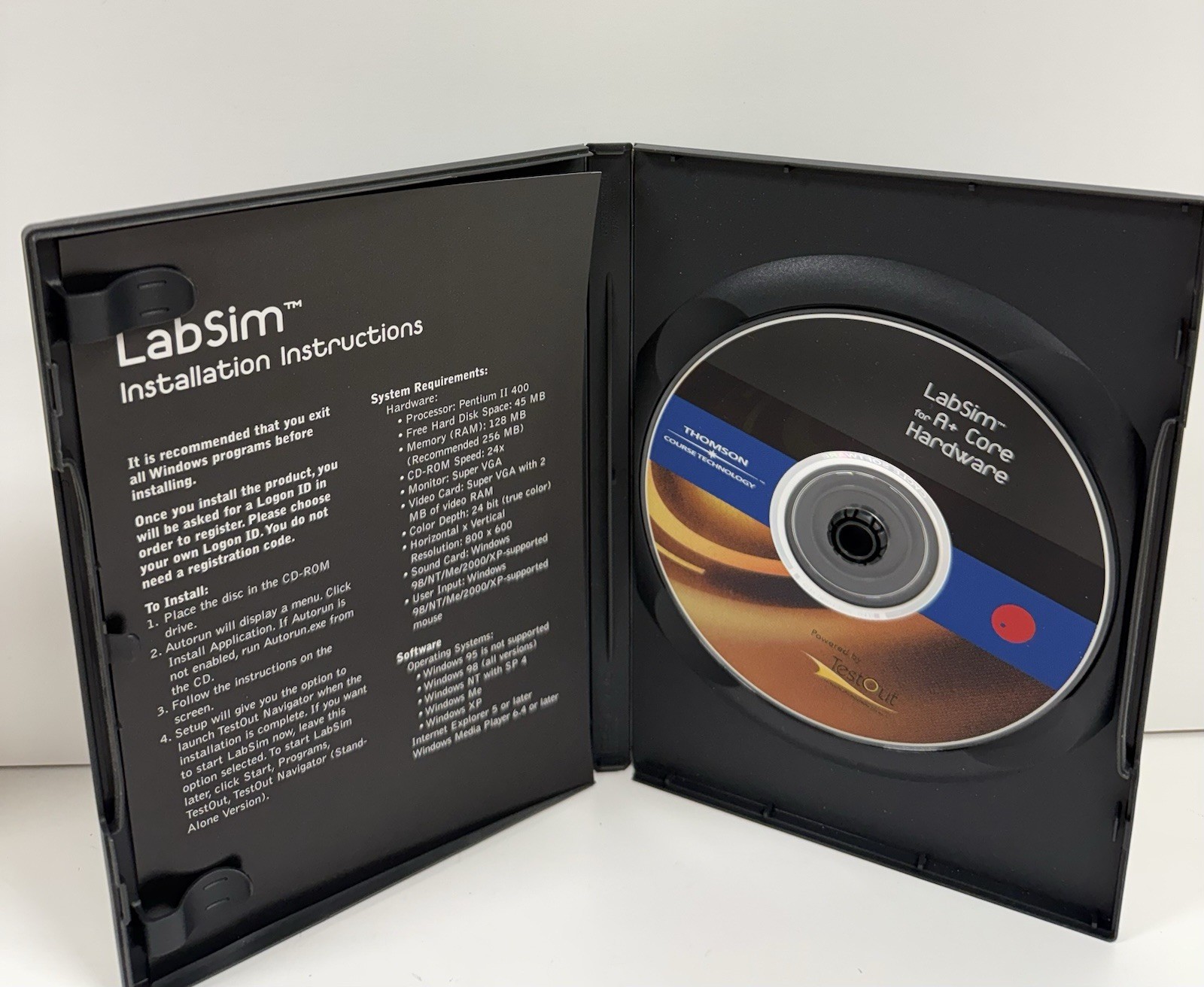 LabSim for A+ Operating Systems Technologies / Core Hardware by TestOut Thomson