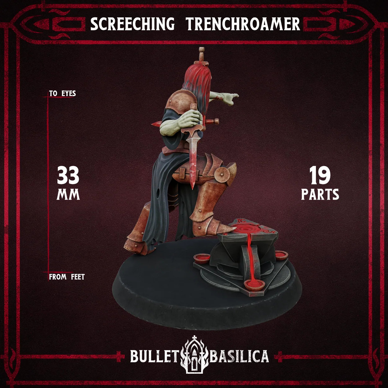 Screeching Trenchroamer - Resin Tabletop Miniature