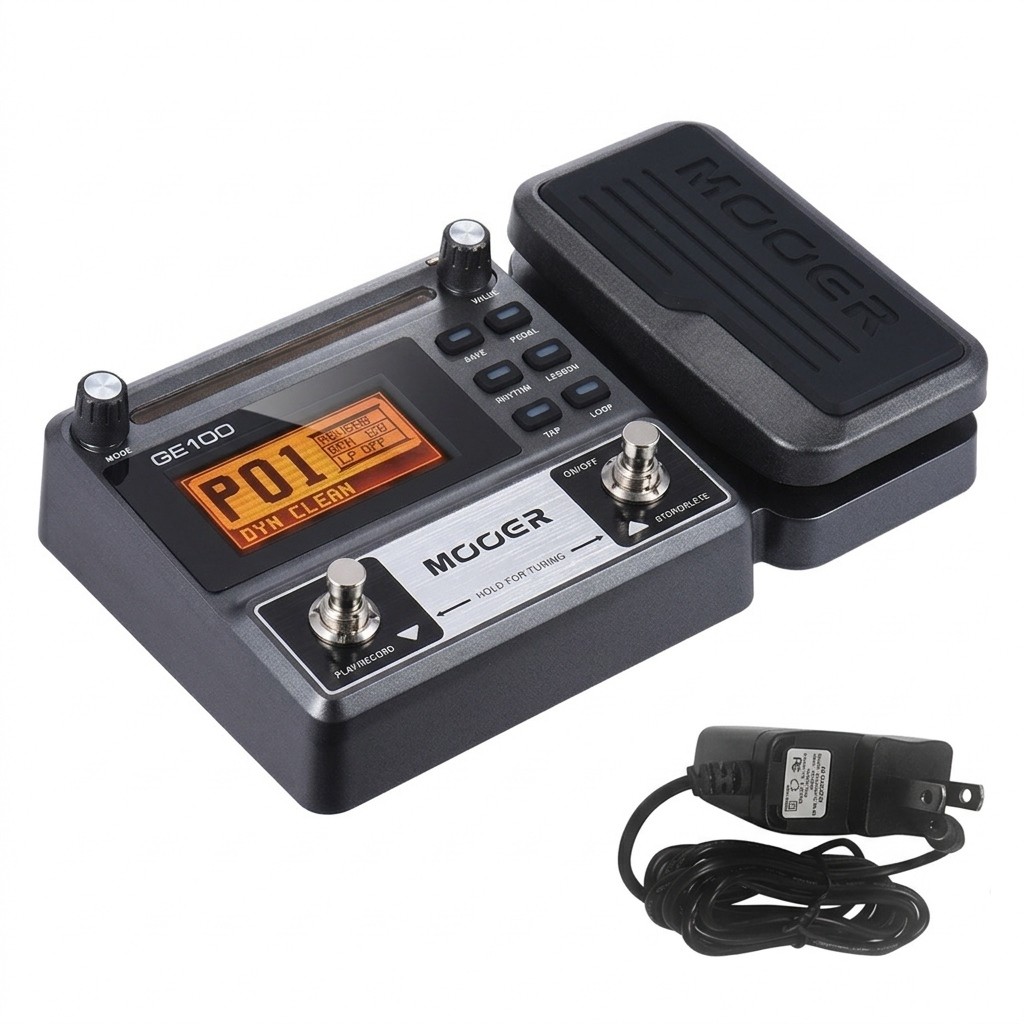 MOOER Guitar Effect Multi-Effects Pedal Volume Wah Pedal Looper Tuner + Charger