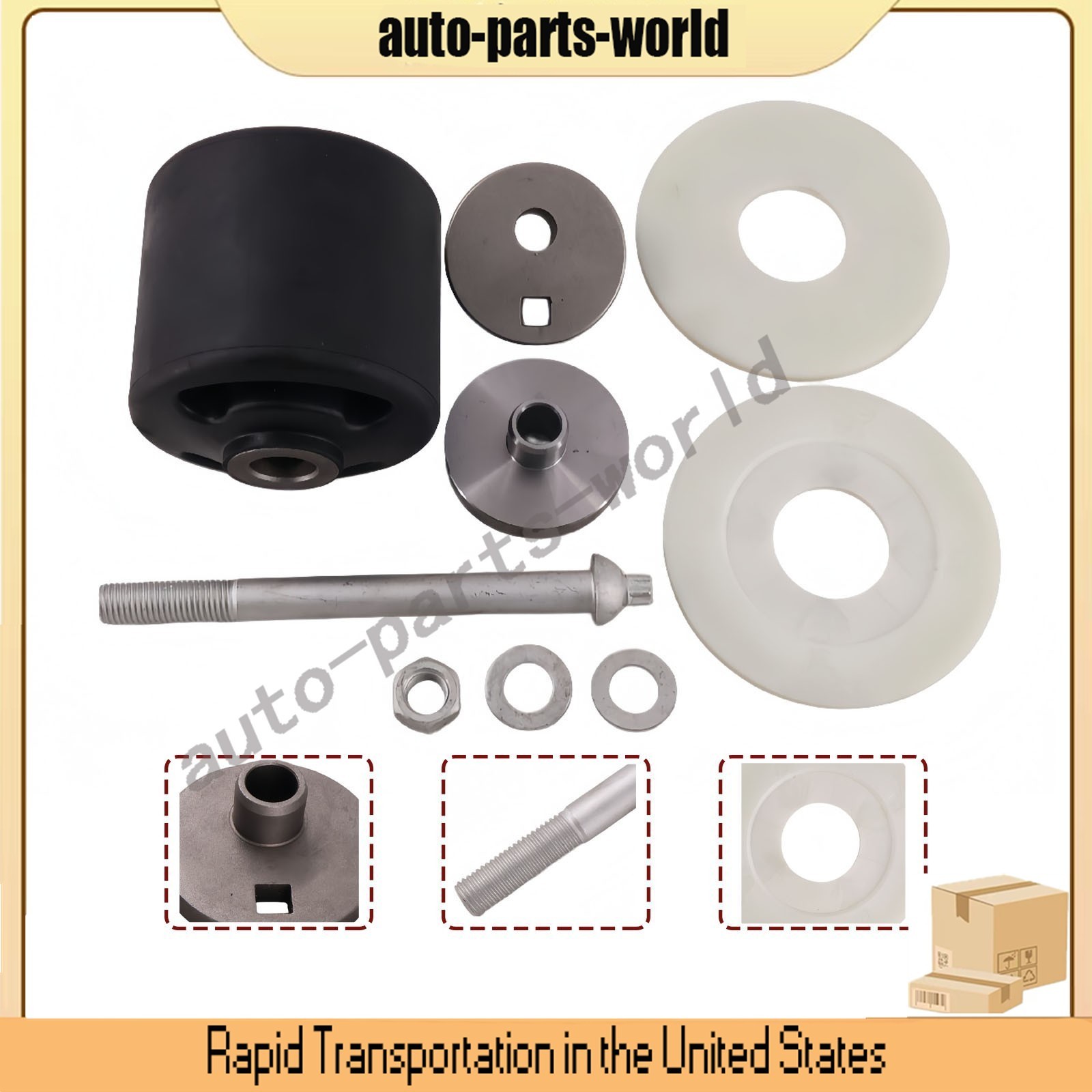 For Hendrickson Quick Align Pivot Bushing Kit+Alignment Collars S-28654