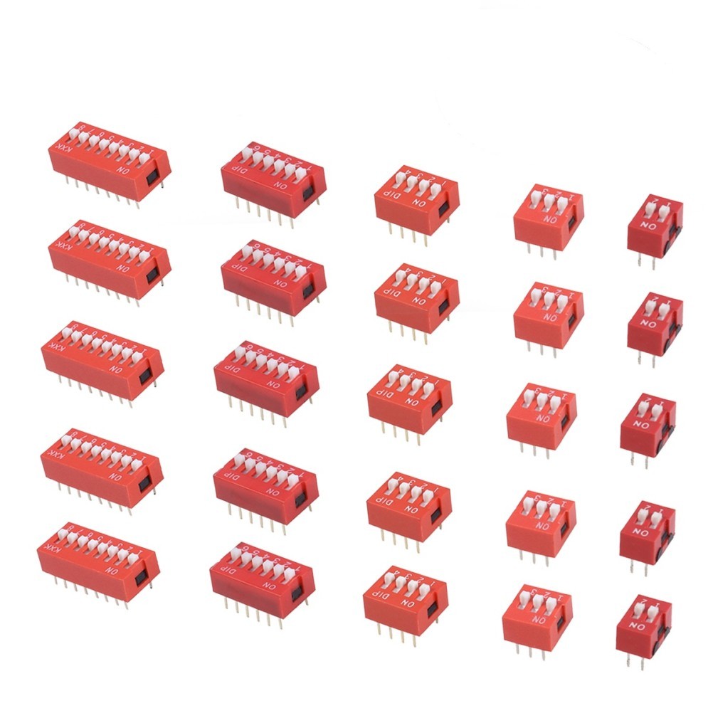 35 Pcs Electronic 2.54 mm Dip Switch Toggle Slide Configuration Coding Switch