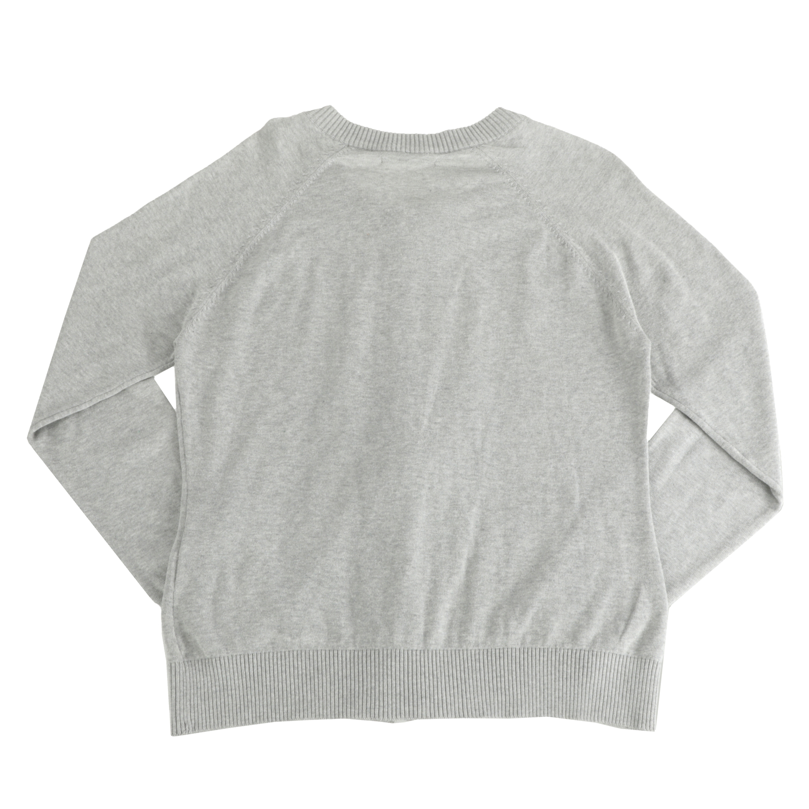 Womens Full Zip Gray Sweater Large