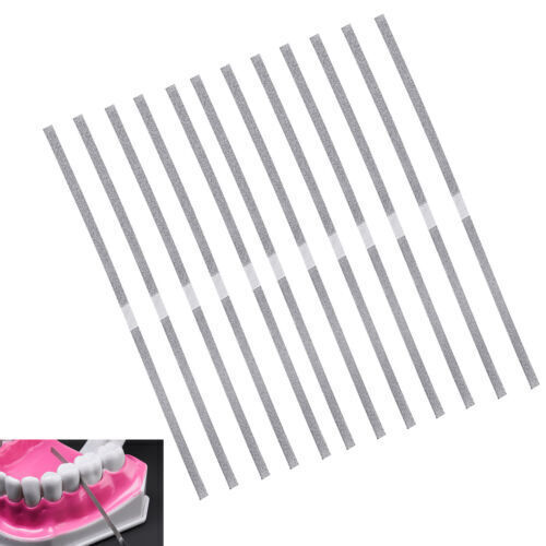 12Pc Stainless Steel Metal Dental Polishing Strips - Multiple Sizes & Quantities