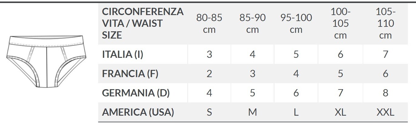 Tanga da uomo con elastico esterno in 100% cotone filo di scozia slip Garda 0950