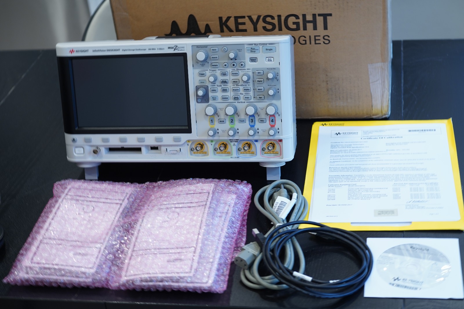 Keysight DSO-X 3034T Oscilliscope, New, 4x 500MHz Probes