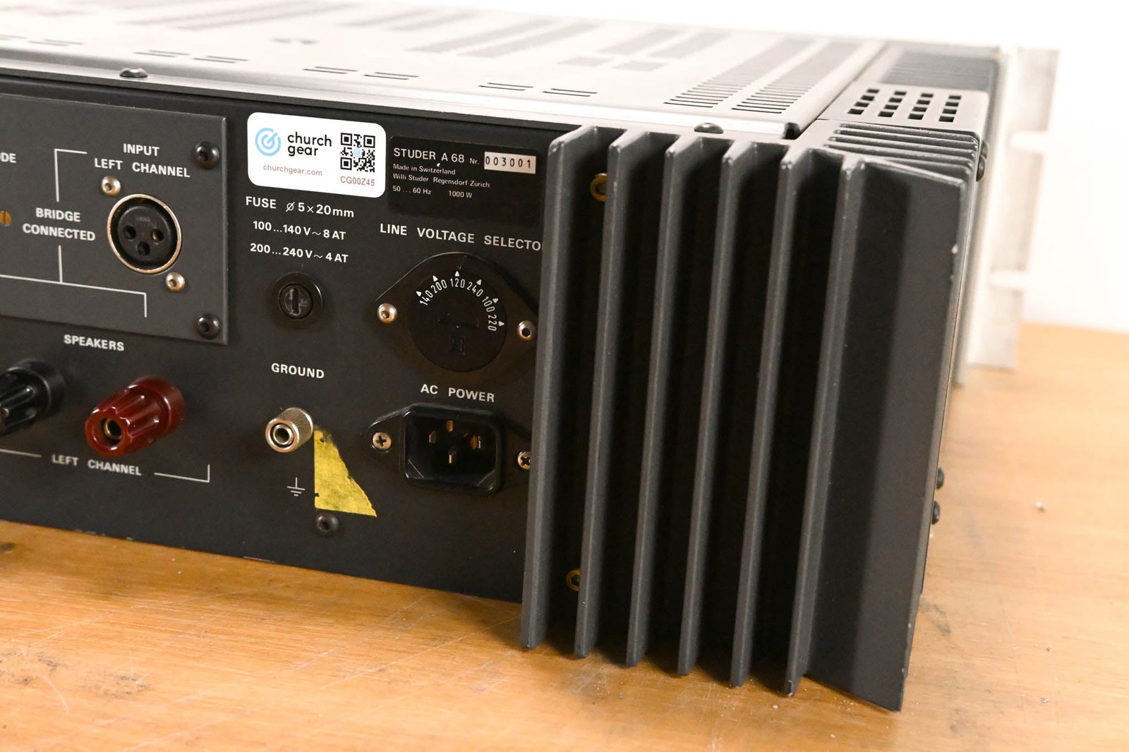 Studer A68 Stereo Power Amplifier CG00Z45